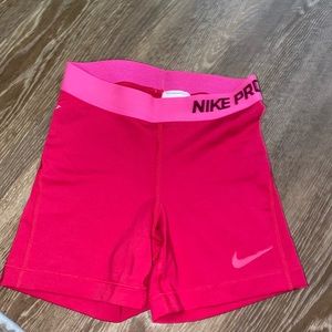 Pink Nike Pro booty shorts size XS